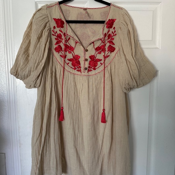 FREE PEOPLE ROSA LINDAEMBROIDERED MINI DRESS - Picture 2 of 4